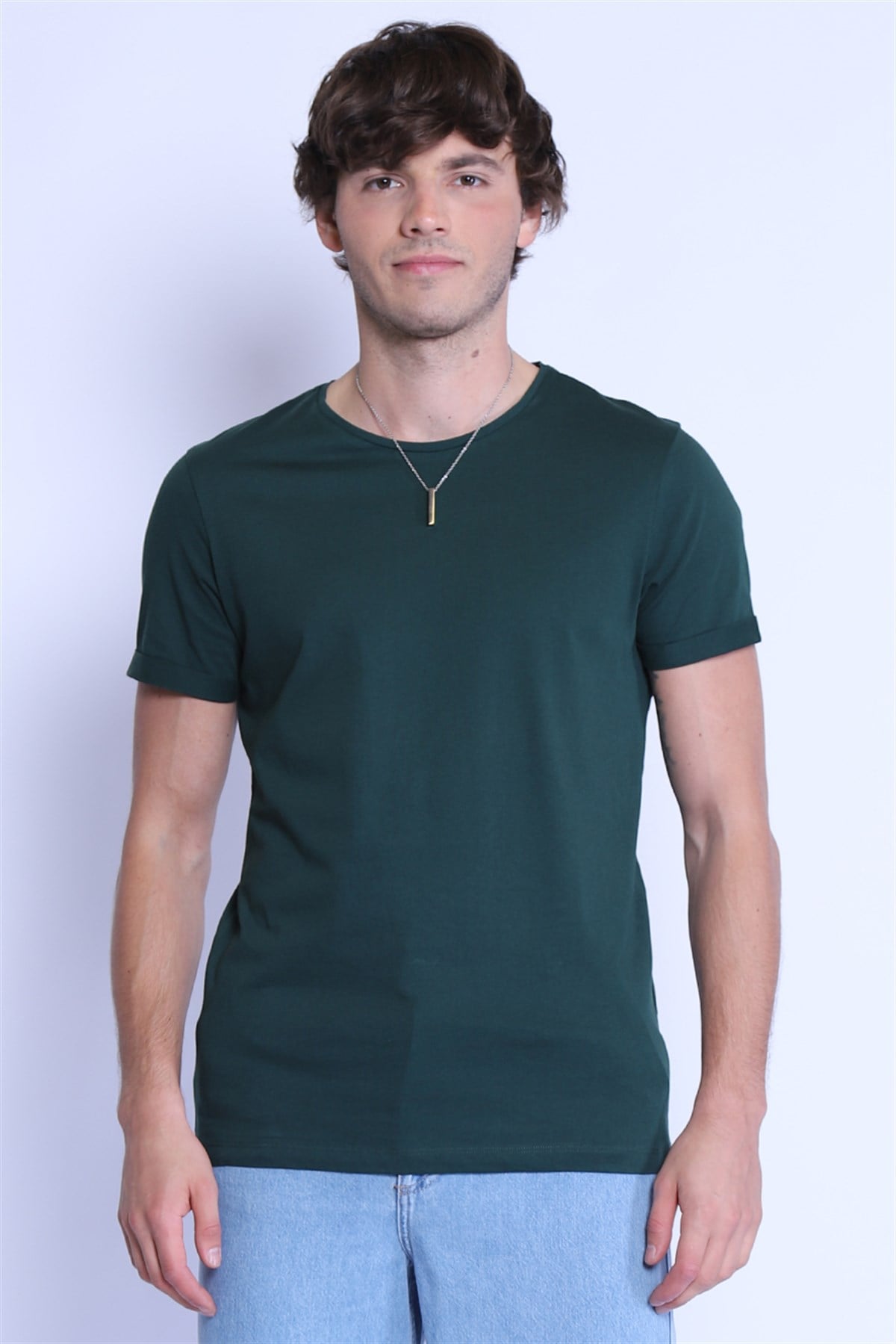 Erkek   Bisiklet Yaka Tshirt Ets 1828 K.YEŞİLErkek   Bisiklet Yaka Tshirt Ets 1828 K.YEŞİL