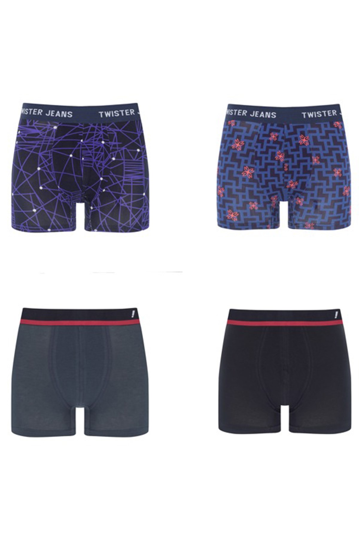 Erkek  Boxer 4 lü boxer mix MULTI COLORErkek  Boxer 4 lü boxer mix MULTI COLOR