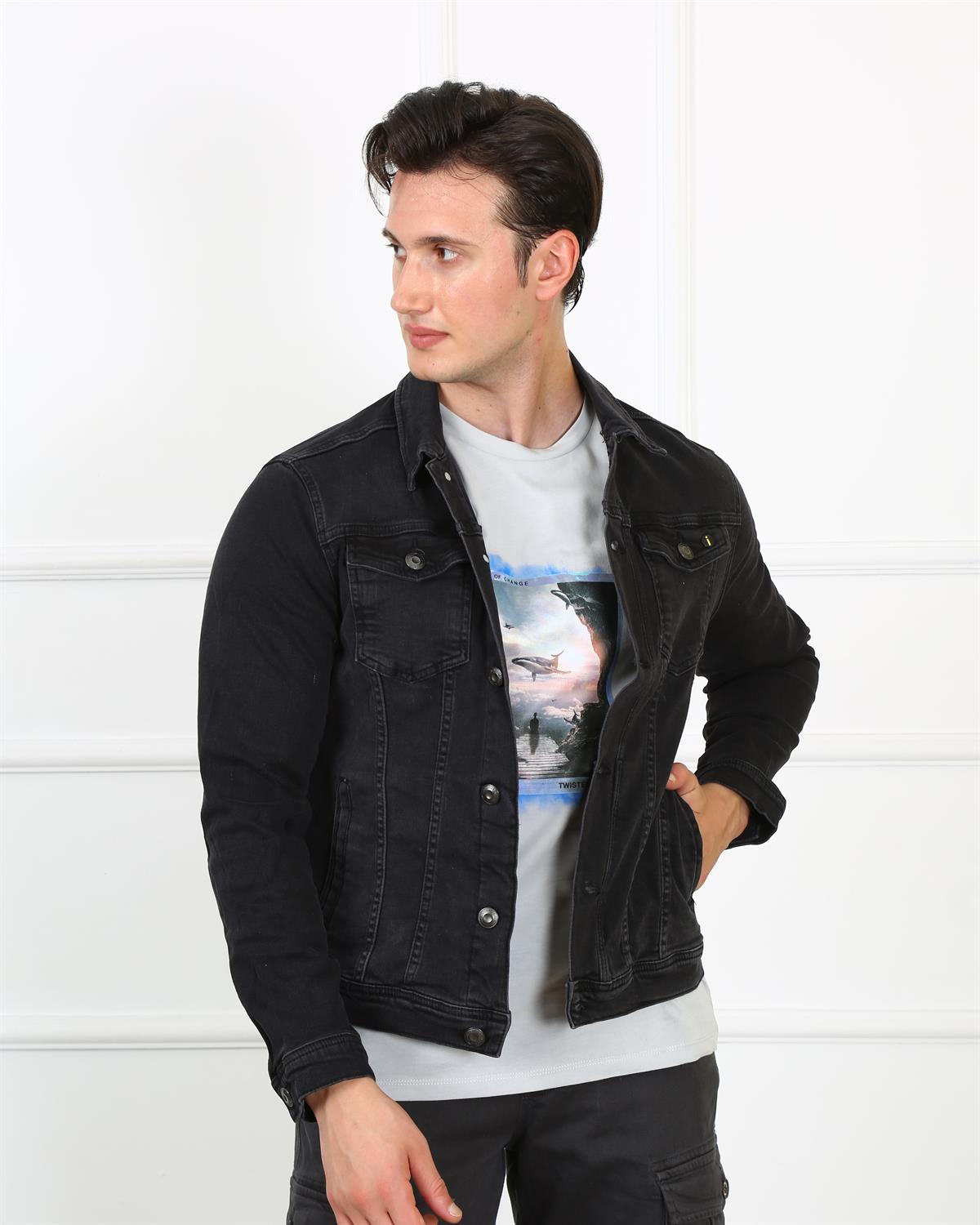 Erkek  Ceket Jack j44-04 ANTHRACITEErkek  Ceket Jack j44-04 ANTHRACITE