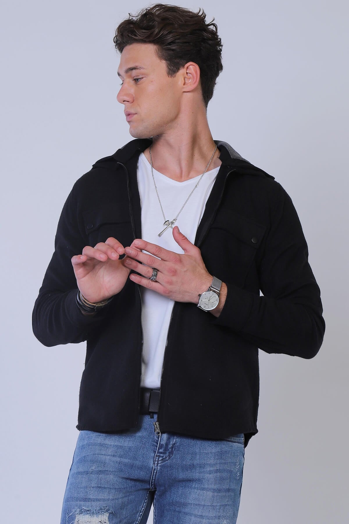 Erkek  Gömlek Eg 1815 JET SİYAHErkek  Gömlek Eg 1815 JET SİYAH
