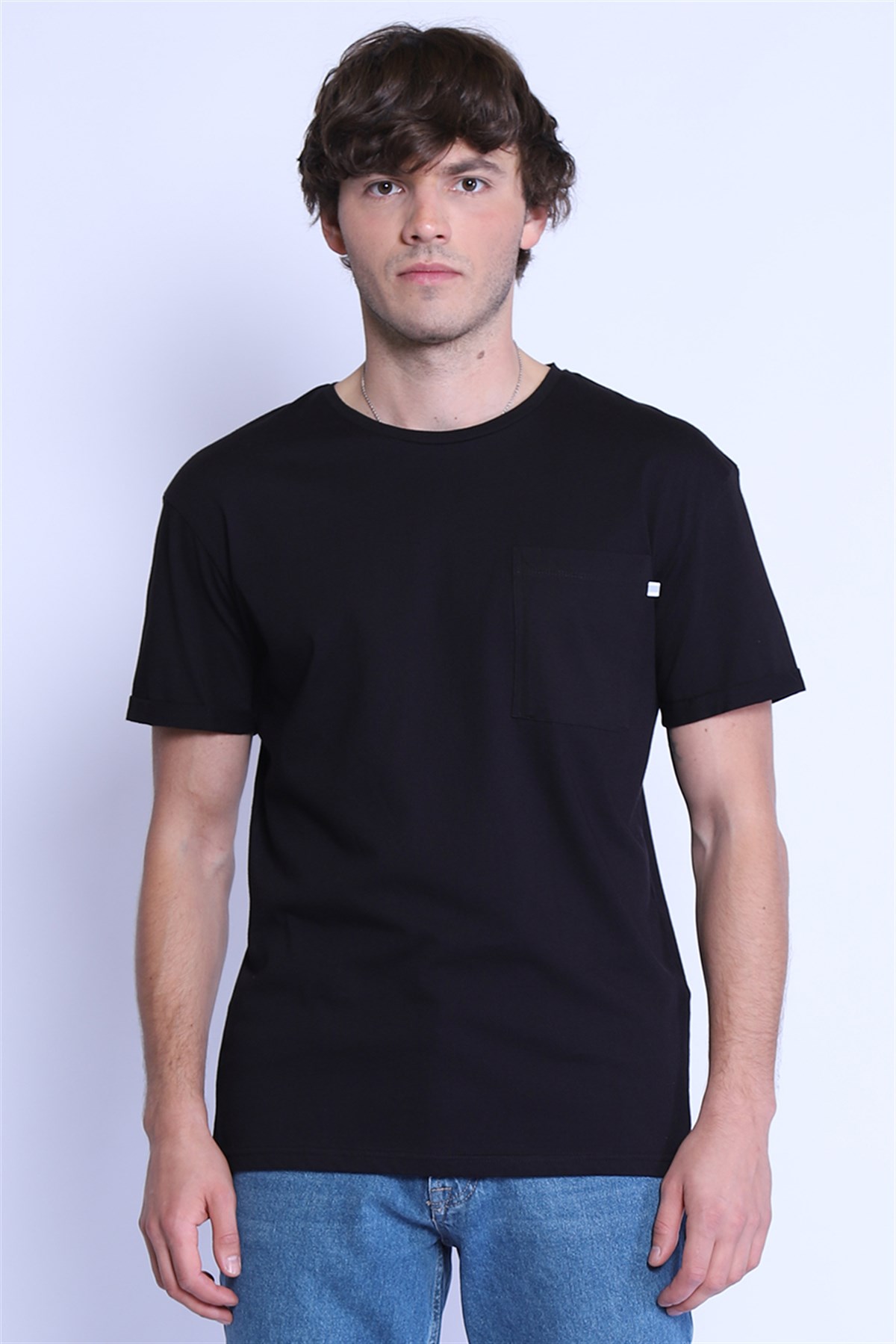 Erkek Relaxed  Bisiklet Yaka Tshirt Ets 2037 SIYAHErkek Relaxed  Bisiklet Yaka Tshirt Ets 2037 SIYAH