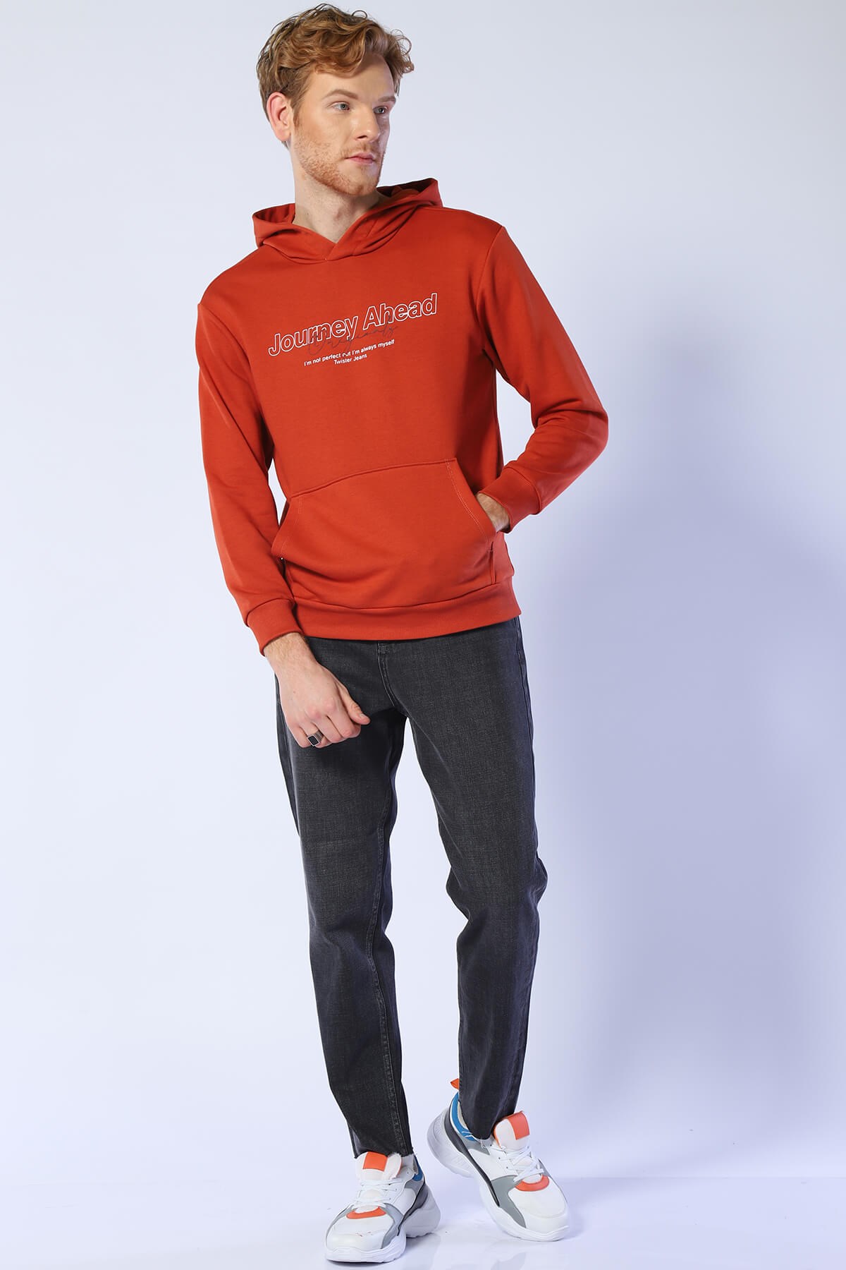 Erkek Relaxed Sweatshirt Esw 1791 KİREMİTErkek Relaxed Sweatshirt Esw 1791 KİREMİT