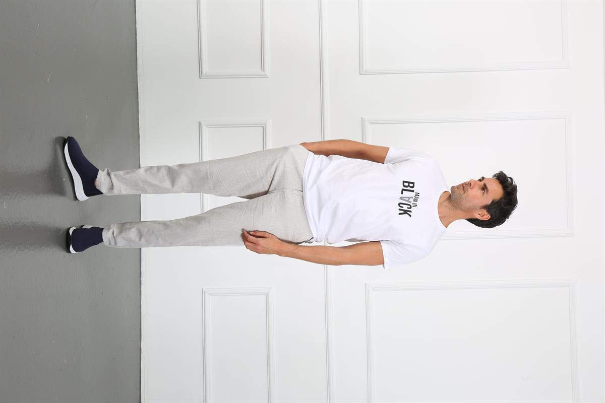 Erkek Slim Fit  Bisiklet Yaka Tshirt Ets 2089 BEYAZErkek Slim Fit  Bisiklet Yaka Tshirt Ets 2089 BEYAZ