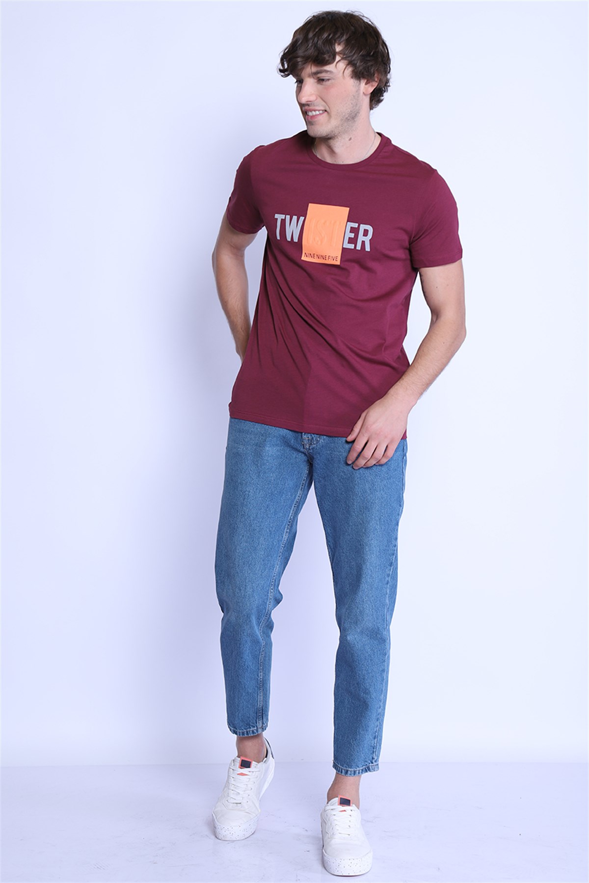 Erkek Slim Fit  Bisiklet Yaka Tshirt Ets 2091 MURDUMErkek Slim Fit  Bisiklet Yaka Tshirt Ets 2091 MURDUM