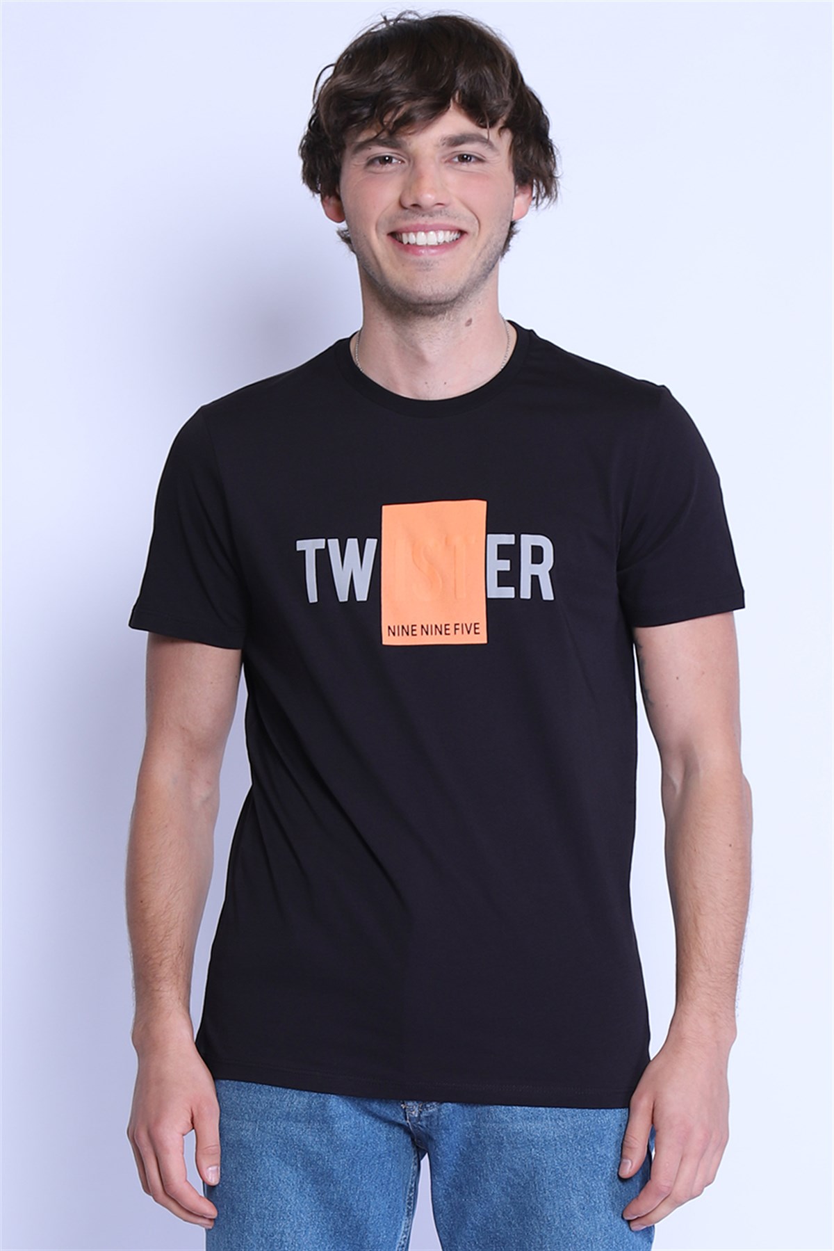 Erkek Slim Fit  Bisiklet Yaka Tshirt Ets 2091 SIYAHErkek Slim Fit  Bisiklet Yaka Tshirt Ets 2091 SIYAH