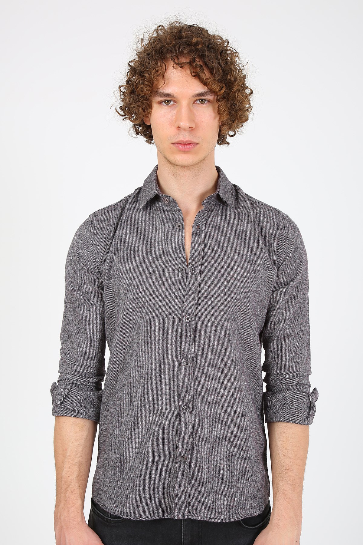 Erkek Slim Fit Gömlek Eg 1840 BORDOErkek Slim Fit Gömlek Eg 1840 BORDO