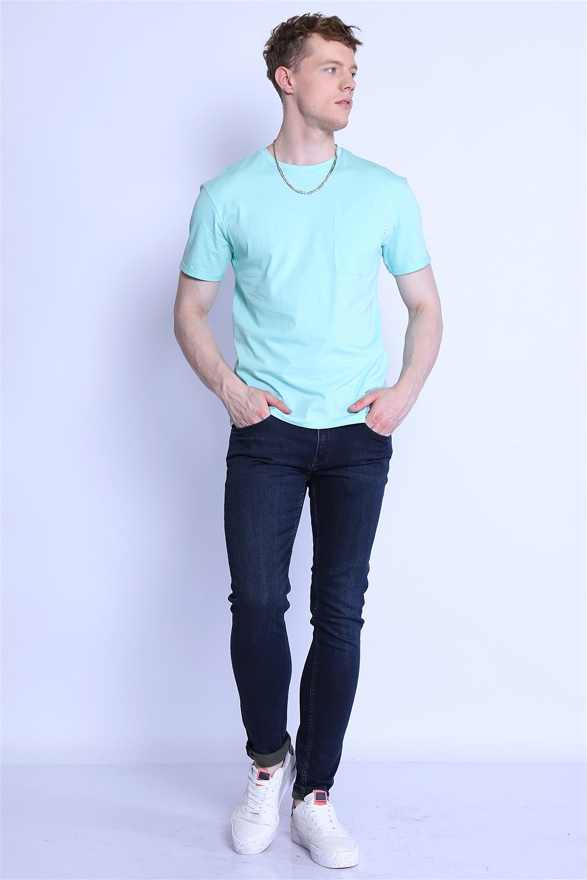 Erkek Slim Fit  Normal Bel Pantolon Gabon 624-04 GREENErkek Slim Fit  Normal Bel Pantolon Gabon 624-04 GREEN