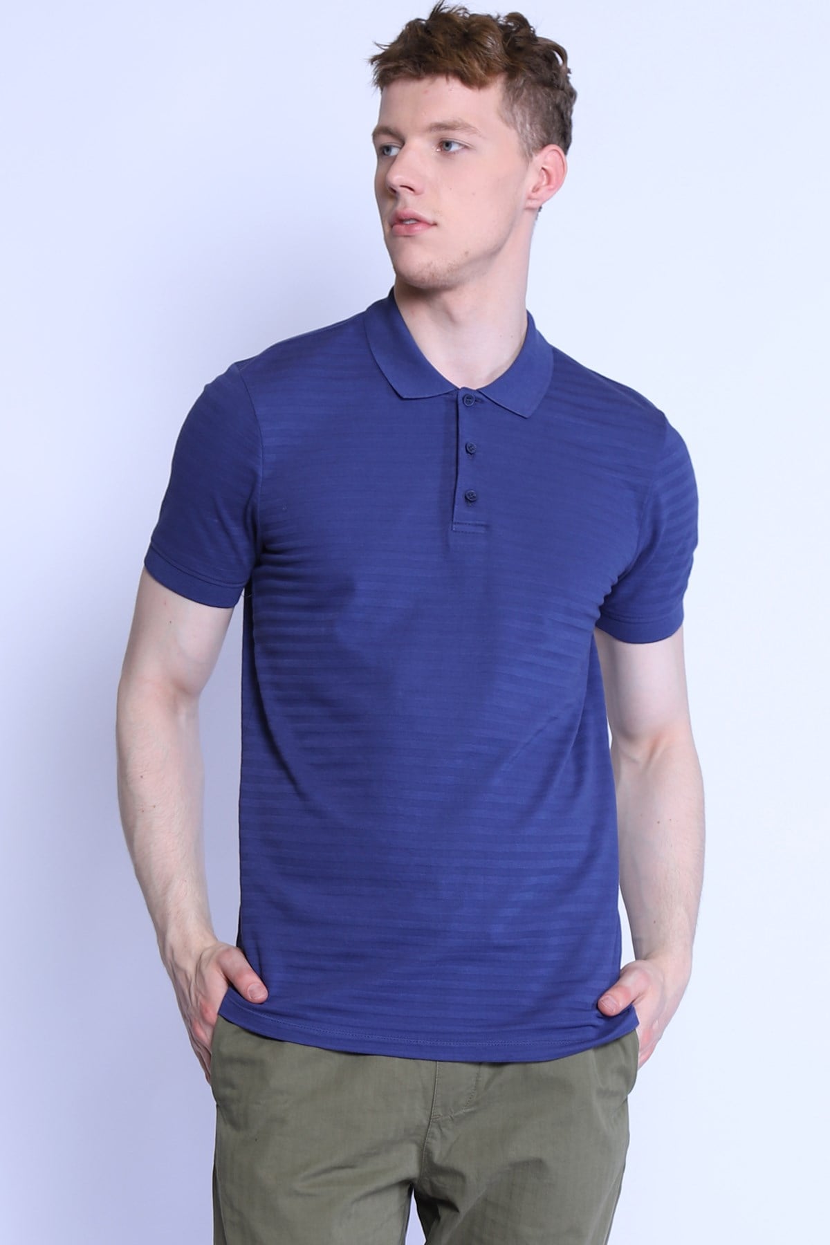 Erkek Slim Fit  Polo Yaka Tshirt Ets 2102 ROYALErkek Slim Fit  Polo Yaka Tshirt Ets 2102 ROYAL