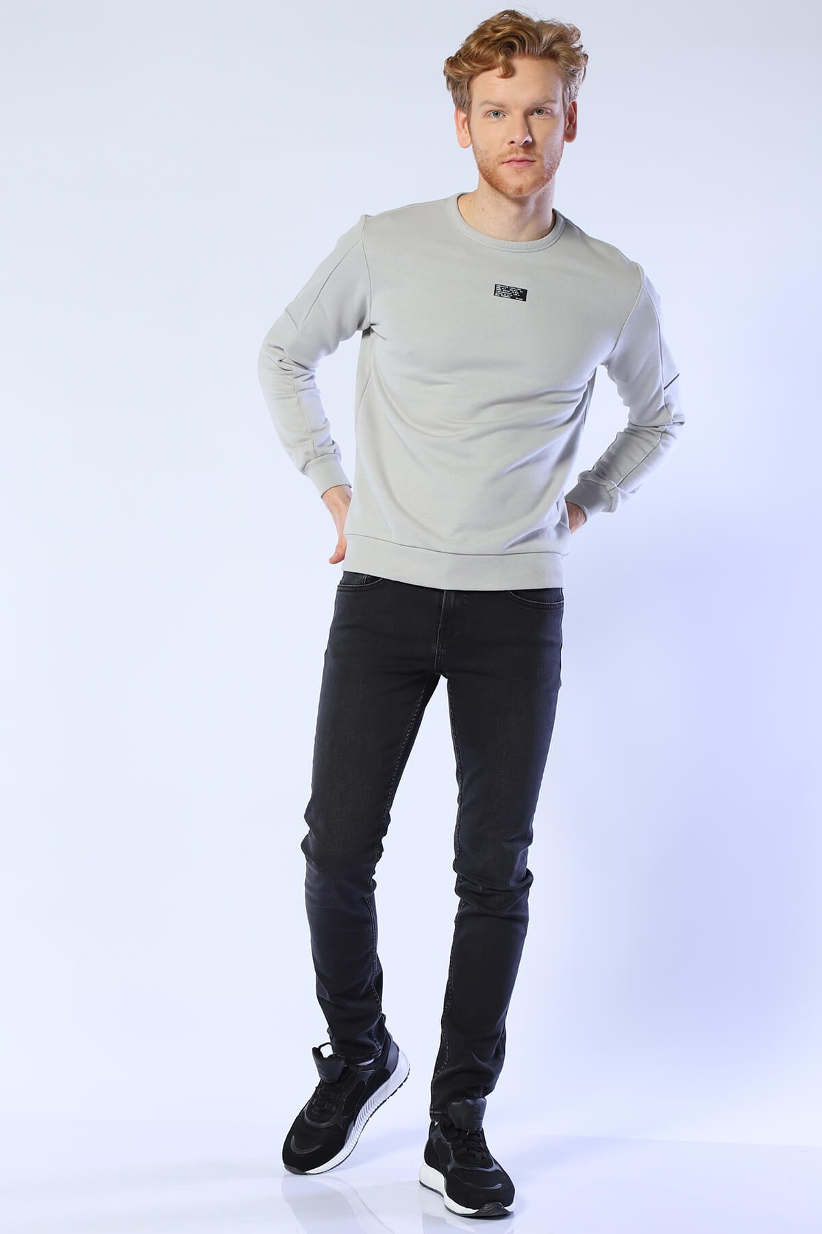Erkek Slim Fit Sweatshirt Esw 1783 TAŞErkek Slim Fit Sweatshirt Esw 1783 TAŞ