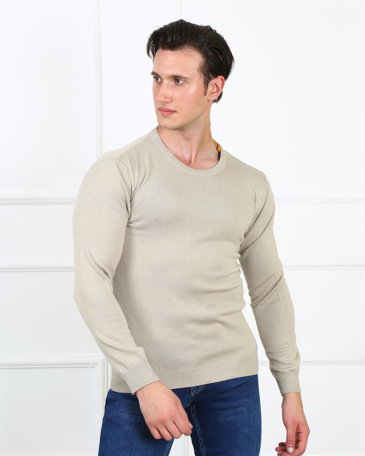 Erkek Slim Fit Trıko Et 3621 (t) BEJErkek Slim Fit Trıko Et 3621 (t) BEJ