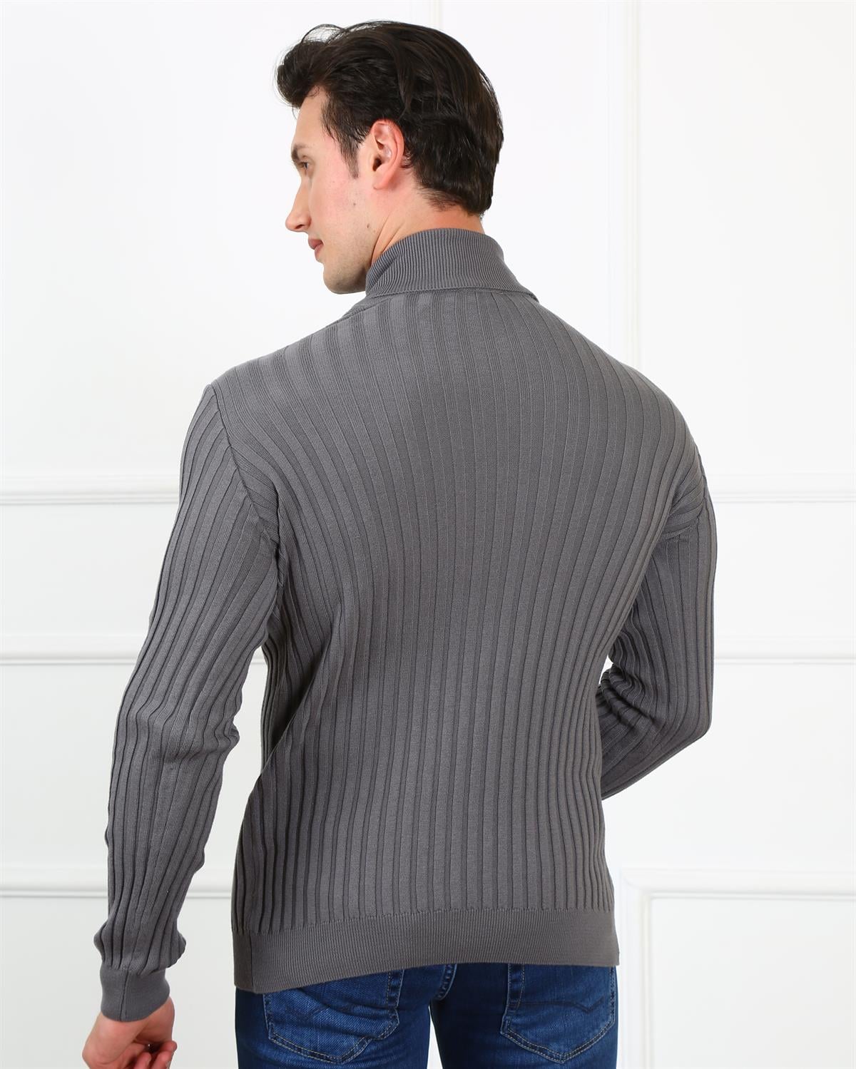Erkek Slim Fit Trıko Et 3625 (t) GRIErkek Slim Fit Trıko Et 3625 (t) GRI