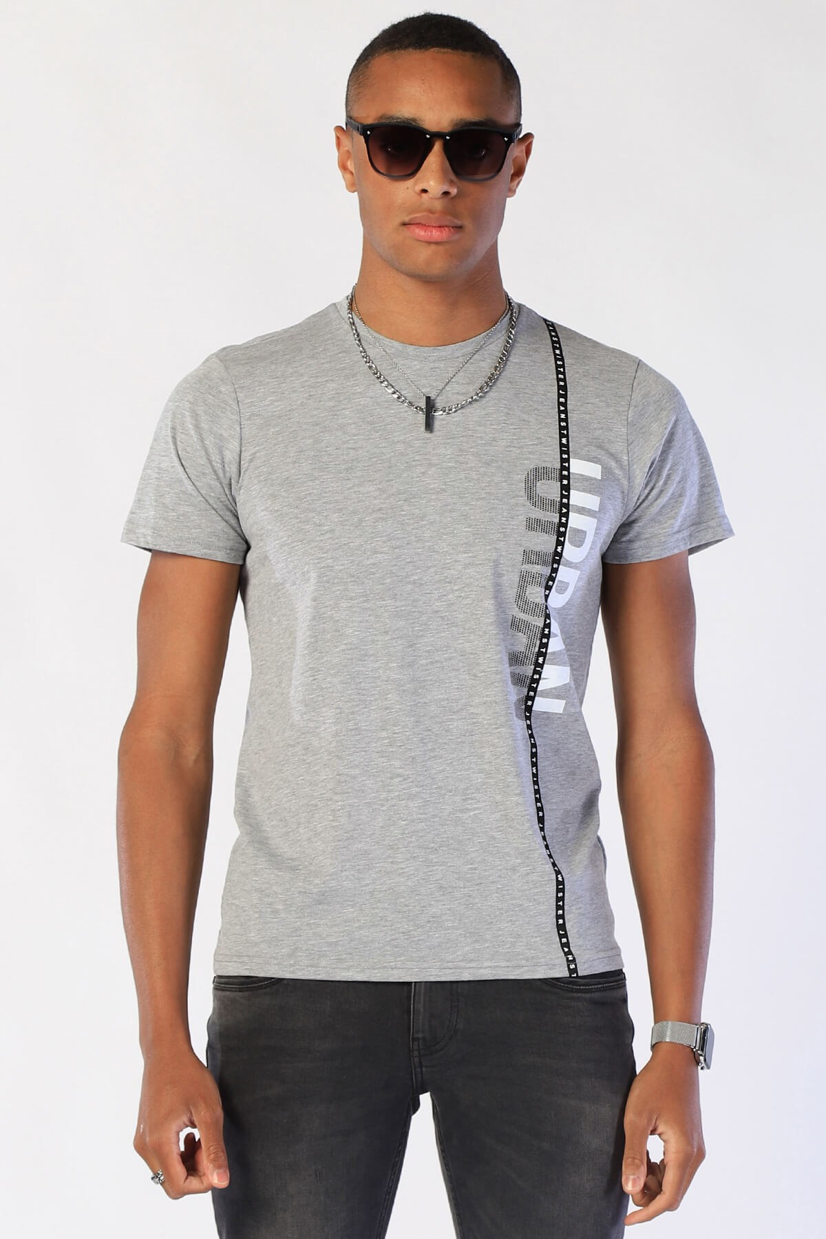 Erkek Slim Fit   Tshirt Ets 2024 GRI MELANJErkek Slim Fit   Tshirt Ets 2024 GRI MELANJ