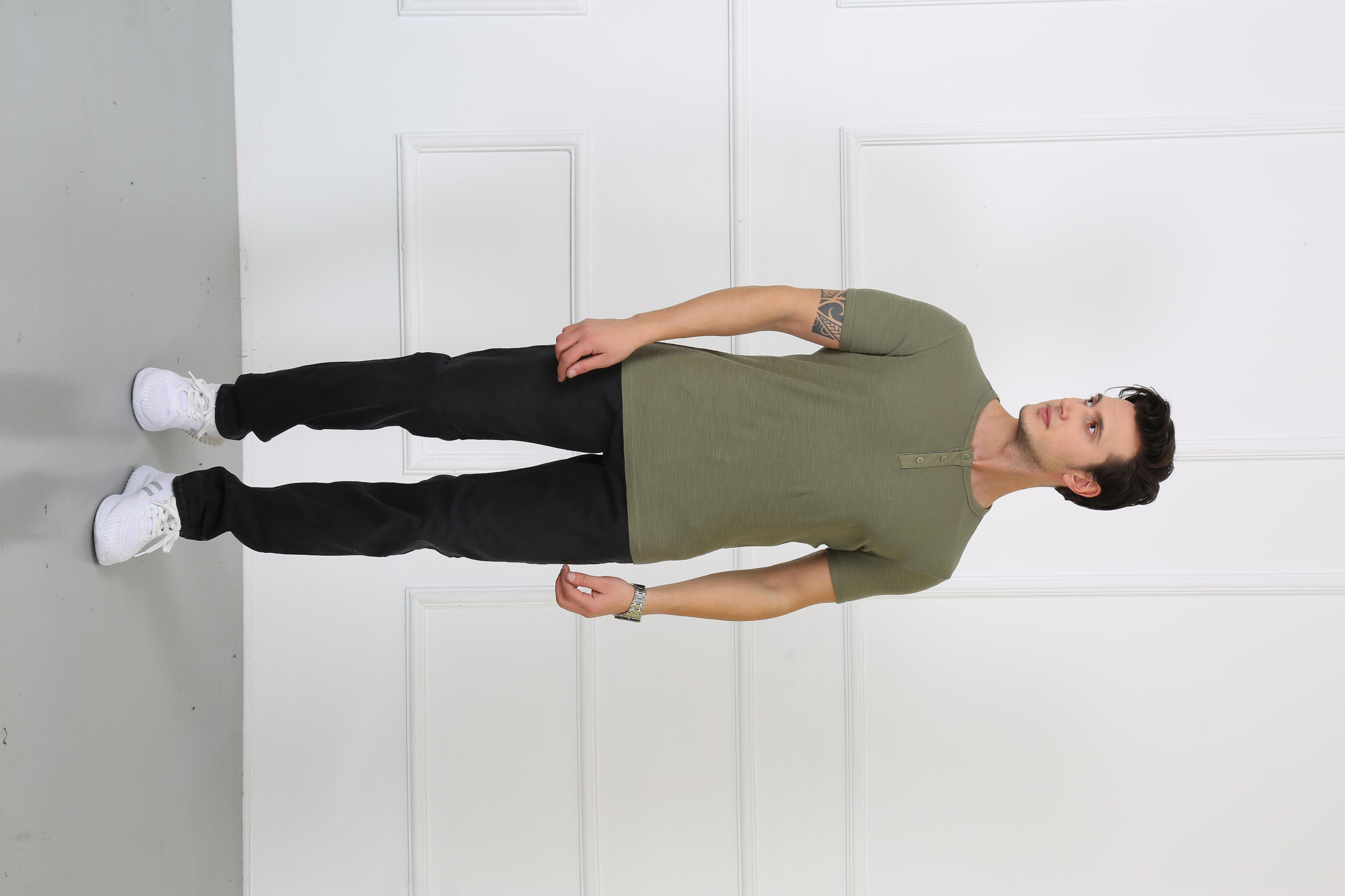 Erkek Slim Fit   Tshirt Ets 2097 HAKİErkek Slim Fit   Tshirt Ets 2097 HAKİ