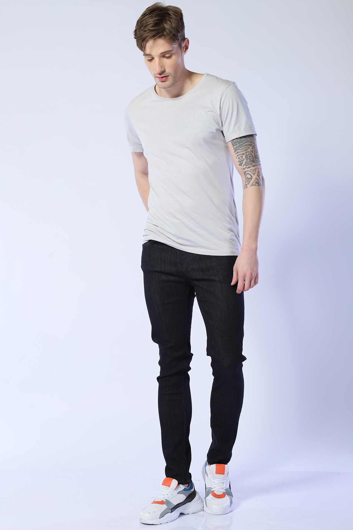 Erkek Süper Dar Fit  Normal Bel Pantolon Gana 617-02 LACIVERTErkek Süper Dar Fit  Normal Bel Pantolon Gana 617-02 LACIVERT