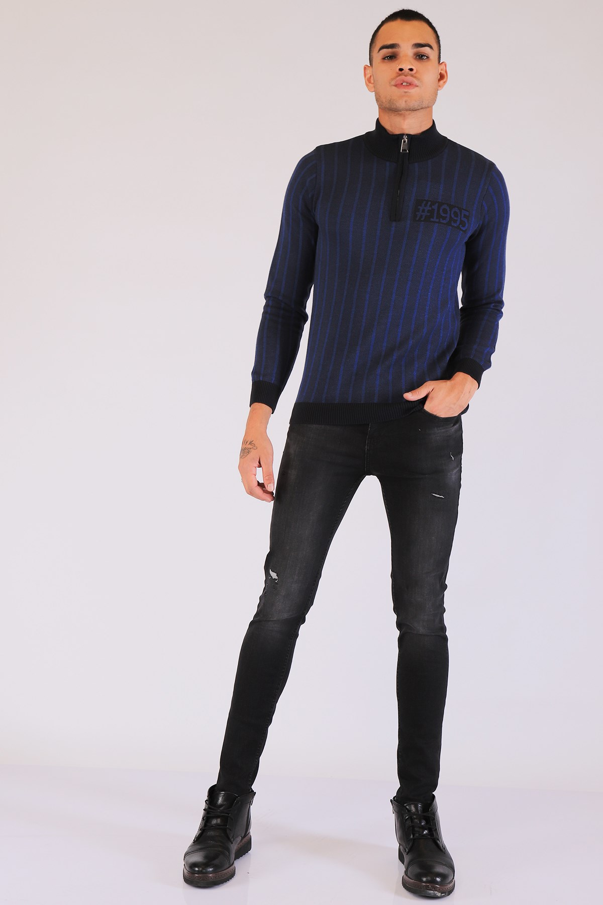 Erkek Süper Dar Fit  Normal Bel Pantolon Gana 513-21 SIYAHErkek Süper Dar Fit  Normal Bel Pantolon Gana 513-21 SIYAH