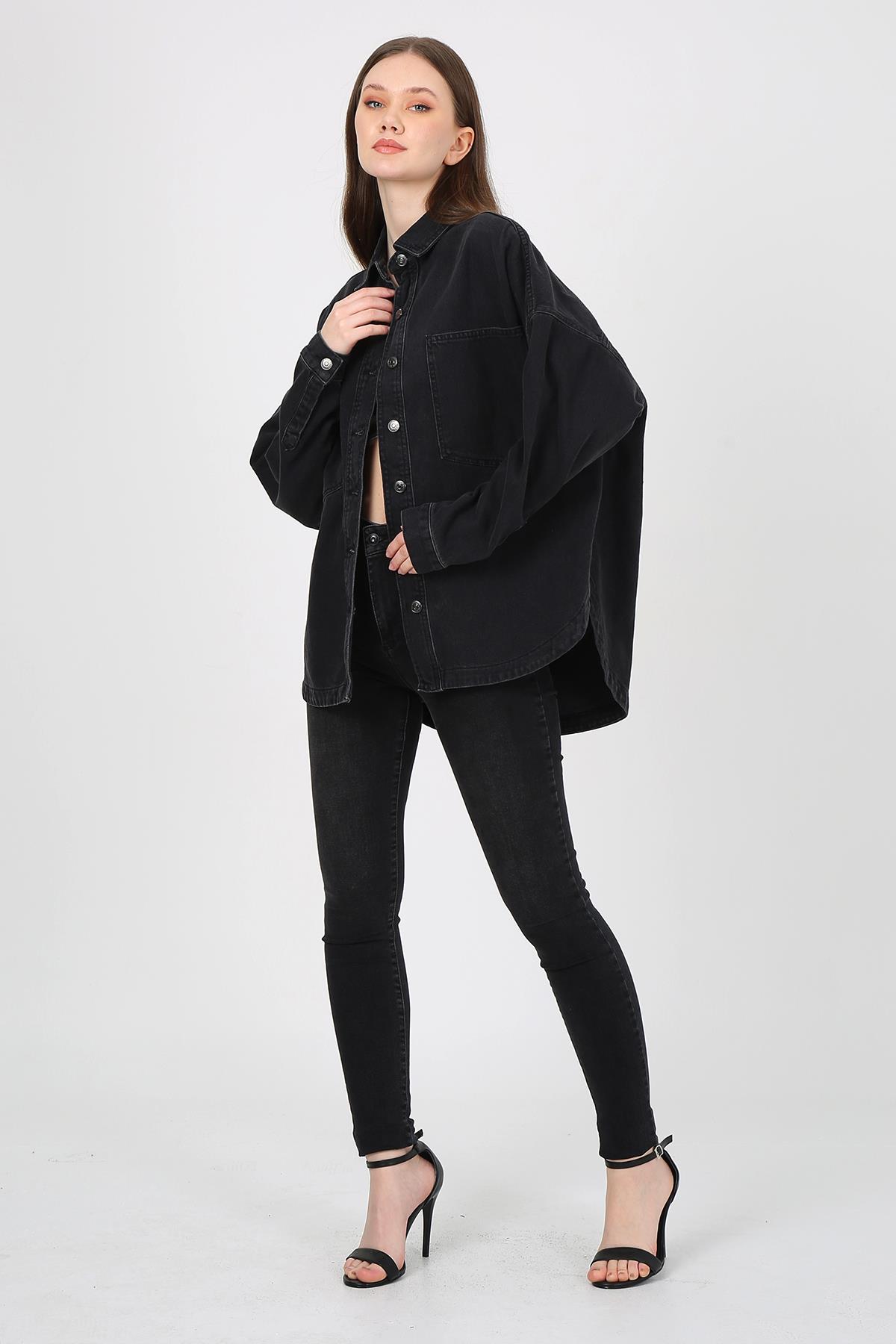 Kadın  Ceket Bg 813-07 BlackKadın  Ceket Bg 813-07 Black