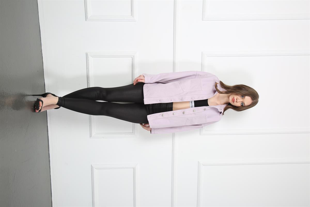 Kadın  Ceket Bg 813-07 LilacKadın  Ceket Bg 813-07 Lilac