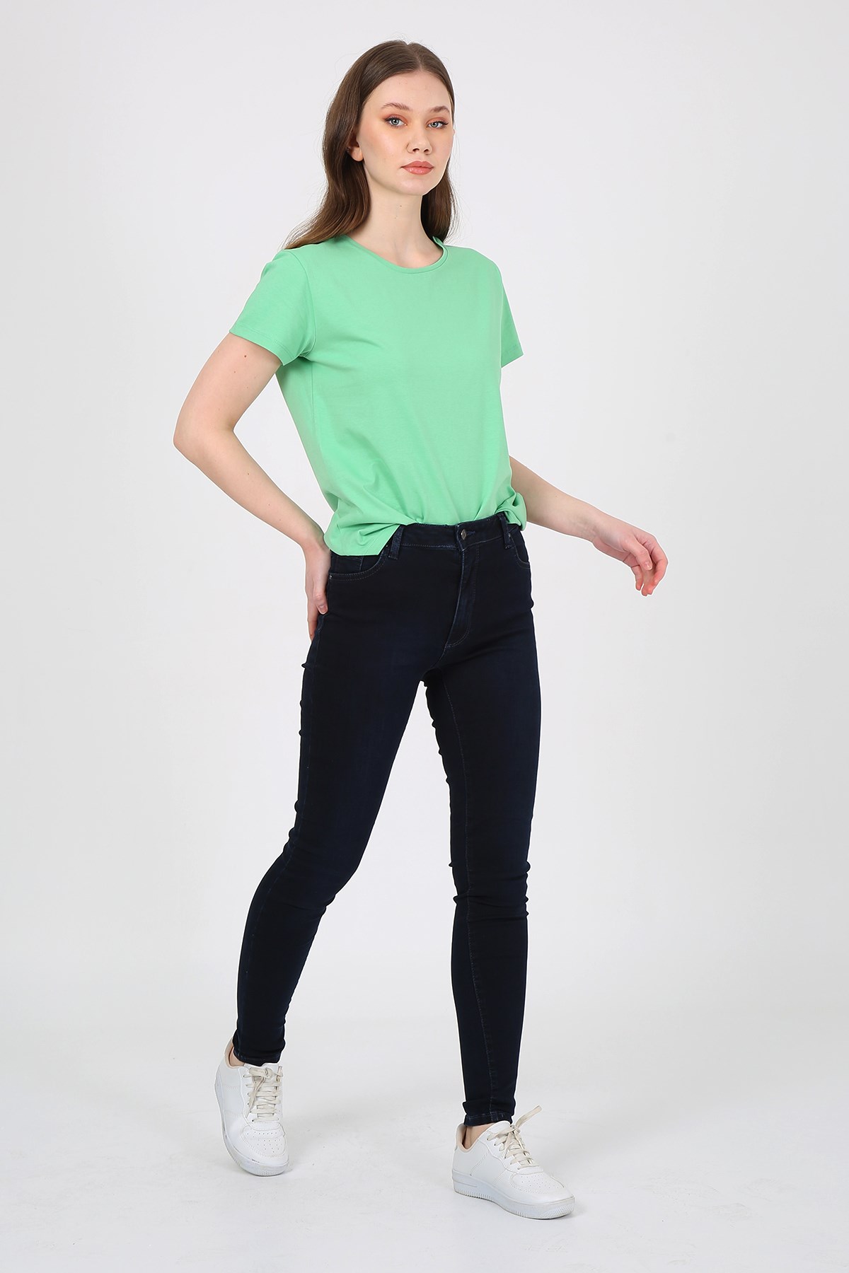 Kadın    Pantolon Eva 9028-98 Blue BlackKadın    Pantolon Eva 9028-98 Blue Black