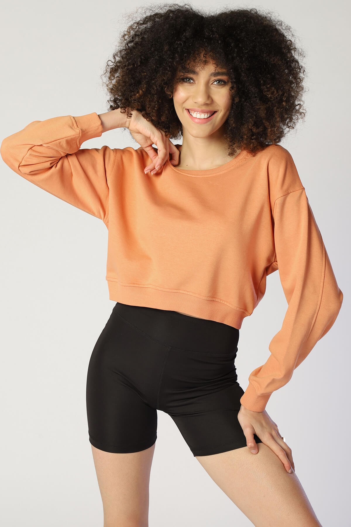 Kadın  Sweatshirt Bsw 1002 ŞEFTALİKadın  Sweatshirt Bsw 1002 ŞEFTALİ