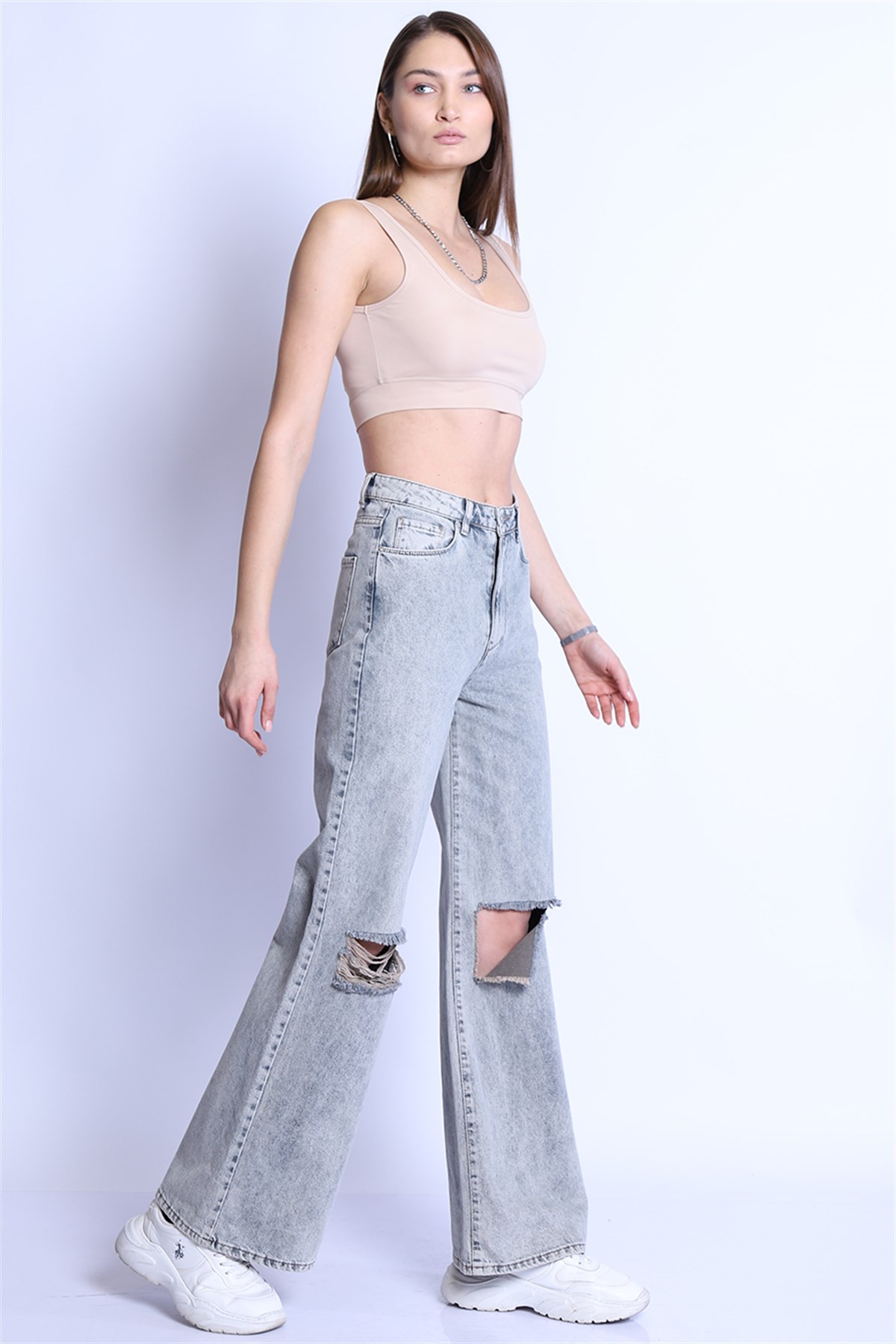 Kadın Wide leg  Yüksek Bel Pantolon Bp 9383-04 mom geniş paça MAVIKadın Wide leg  Yüksek Bel Pantolon Bp 9383-04 mom geniş paça MAVI