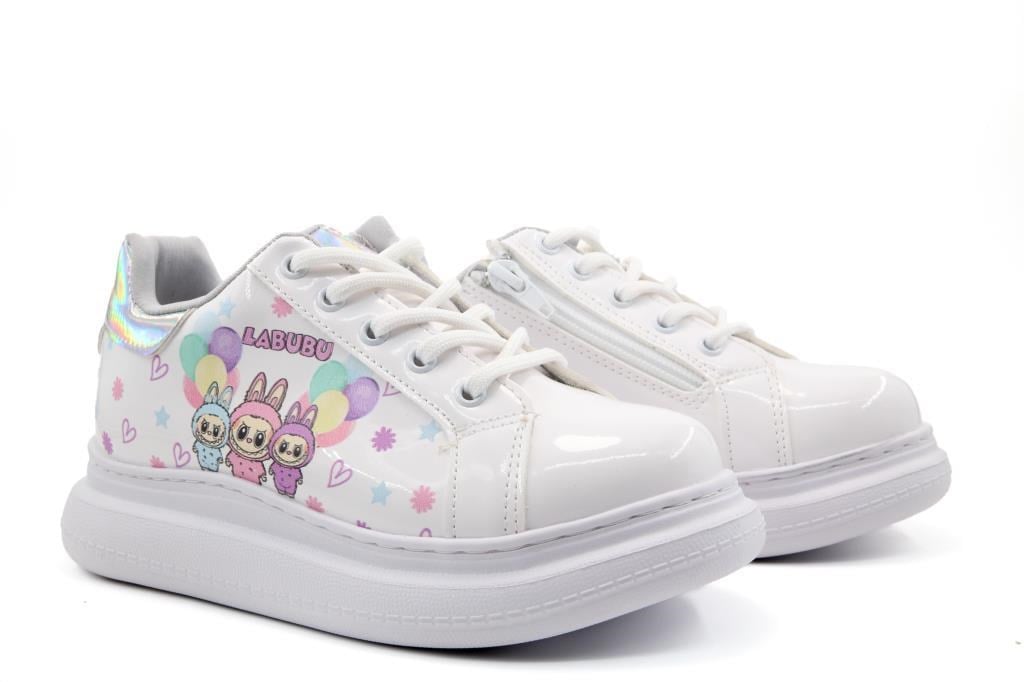 Bücür Ortopedi 850 labubu Beyaz Çocuk Sneakers