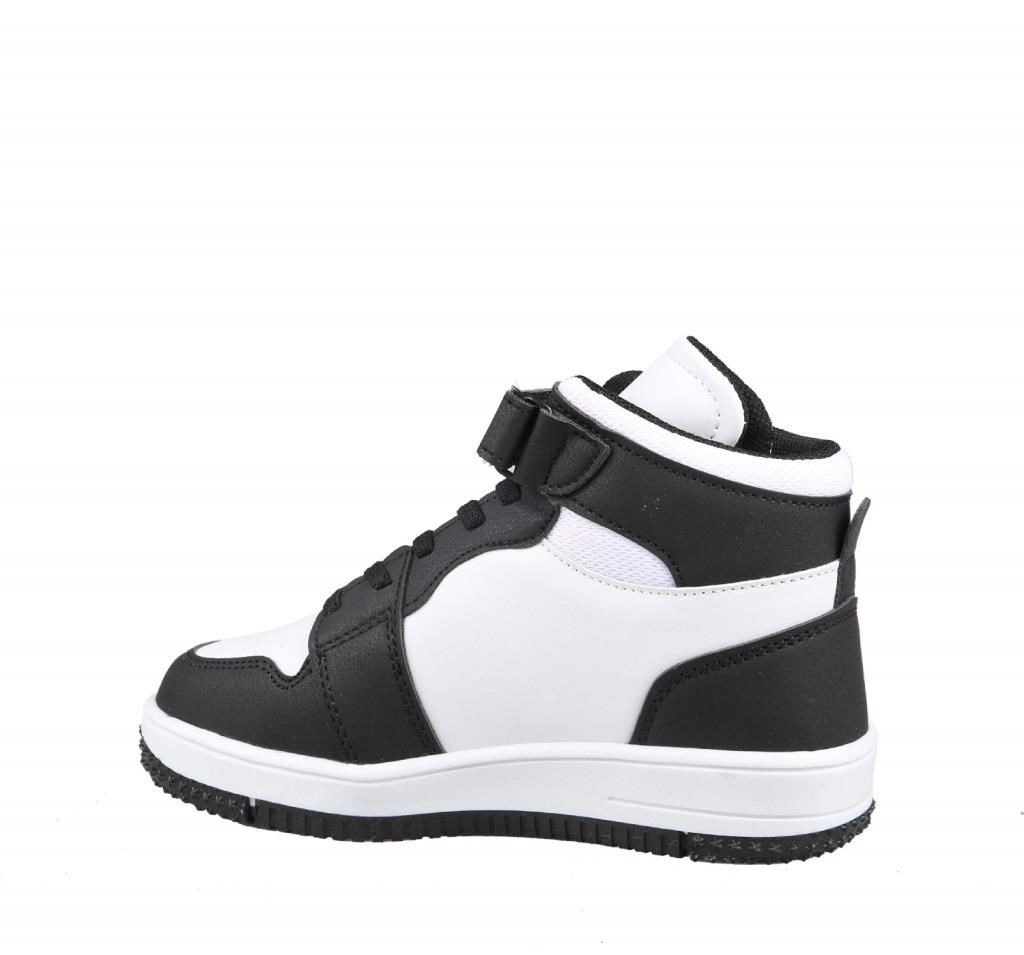 Cool Haykat Boğazlı Siyah-Beyaz Çocuk Sneakers
