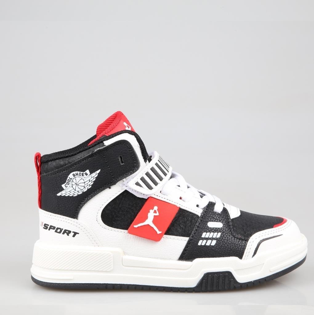 Cool King Siyah-Kırmızı Çocuk Sneakers