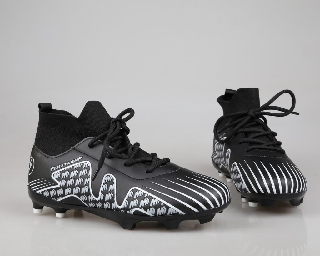 Cool Pele Çoraplı Krampon Siyah Çocuk Halı Saha Ayakkabısı