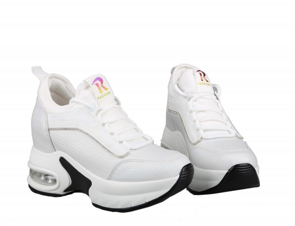 GUJA 24k300-2 Dolgu Topuk Beyaz Kadın Sneakers