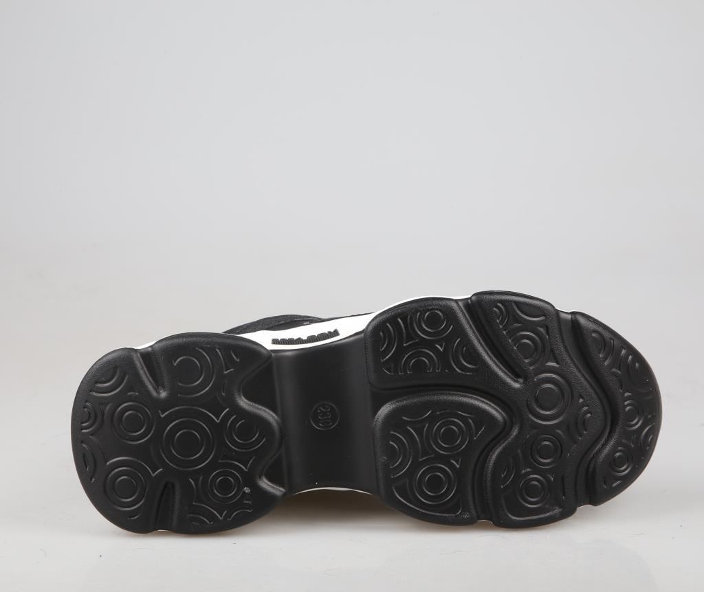 GUJA 24k302 Dolgu Topuk Siyah Kadın Sneakers