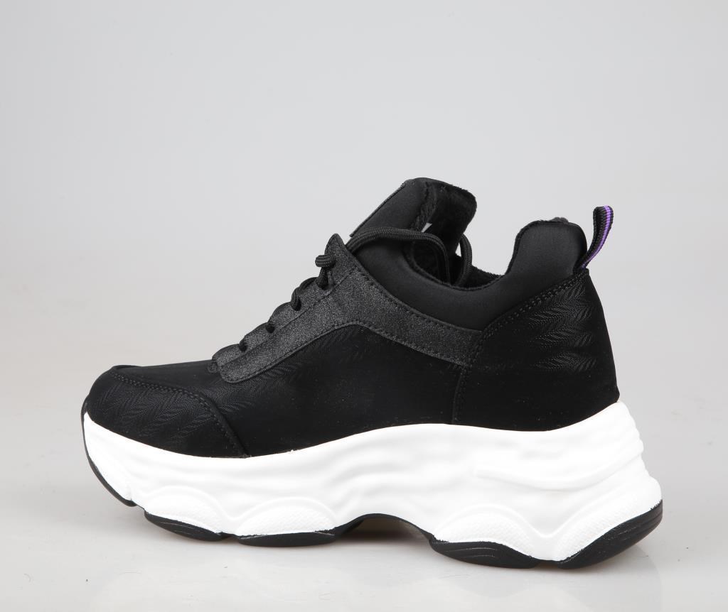 GUJA 24k302 Dolgu Topuk Siyah Kadın Sneakers