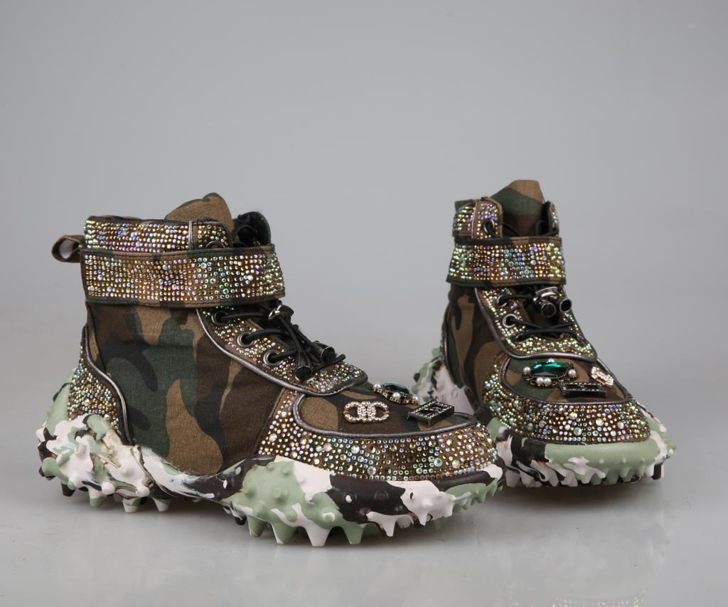 GUJA 24k351 Boğazlı Yeşil Kadın Sneakers