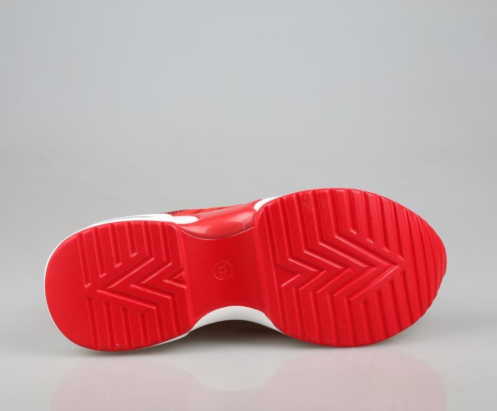 GUJA 25y300-14 Dolgu Topuk Kırmızı Kadın Sneakers