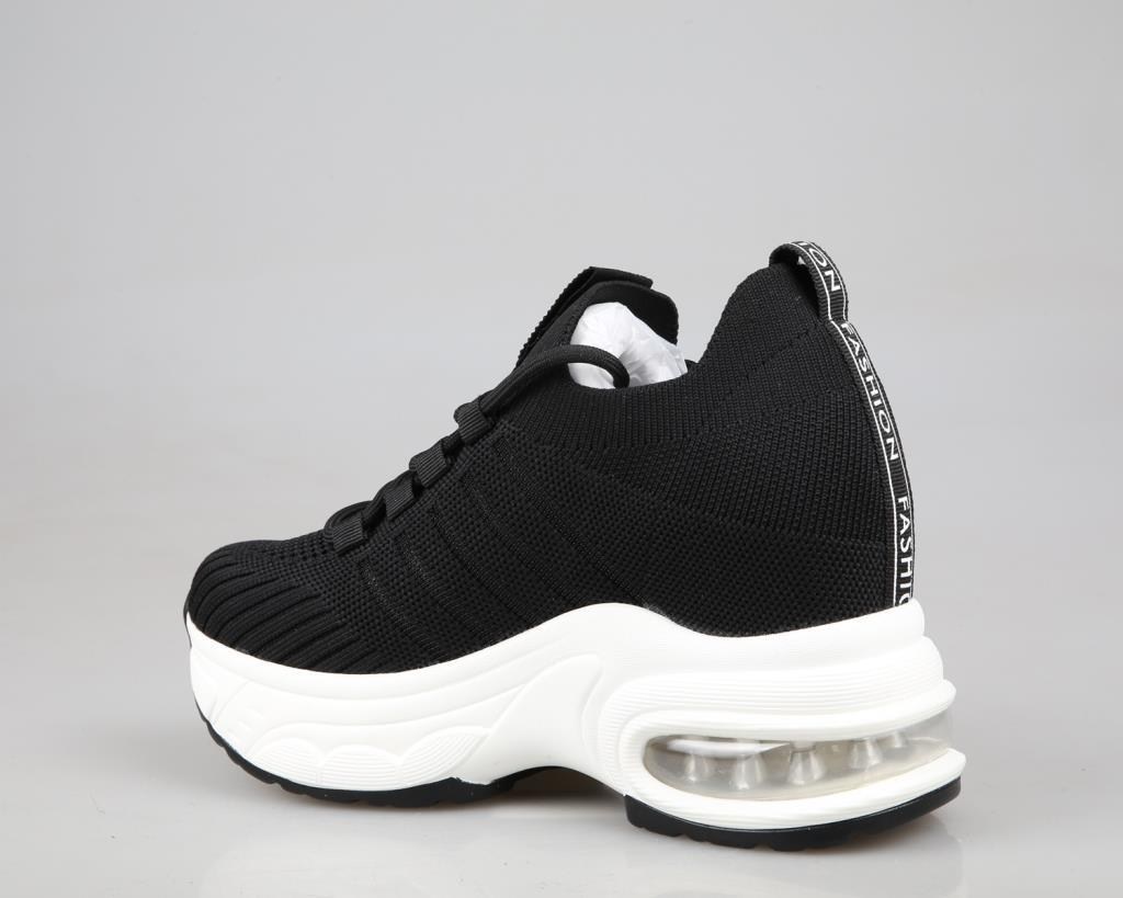 GUJA 25y300-14 Dolgu Topuk Siyah Kadın Sneakers