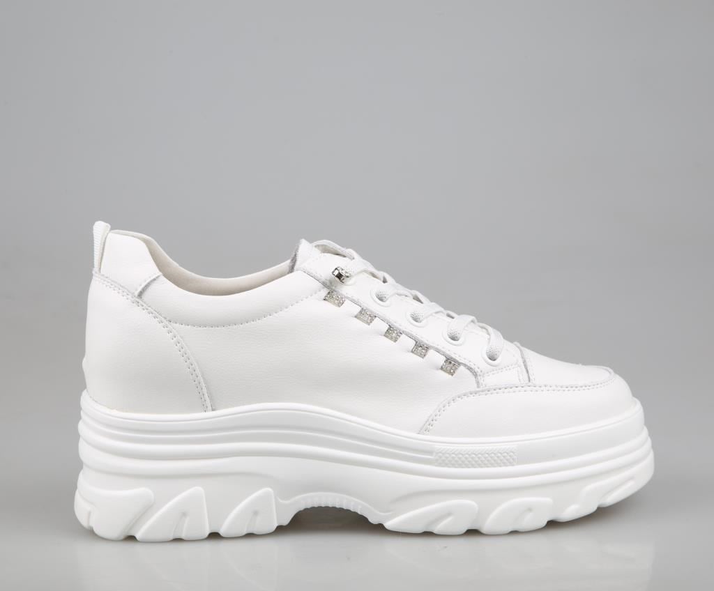GUJA 25y361 Dolgu Topuk Beyaz Kadın Sneakers