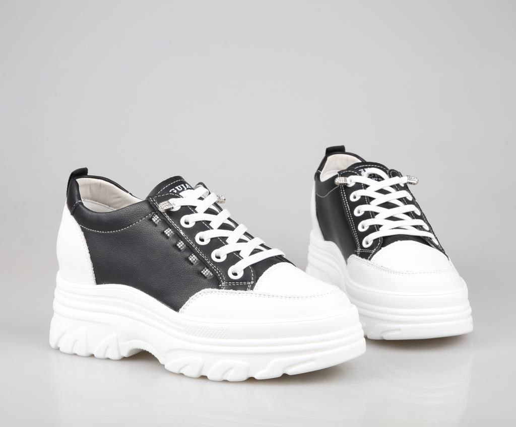 GUJA 25y361 Dolgu Topuk Siyah Kadın Sneakers