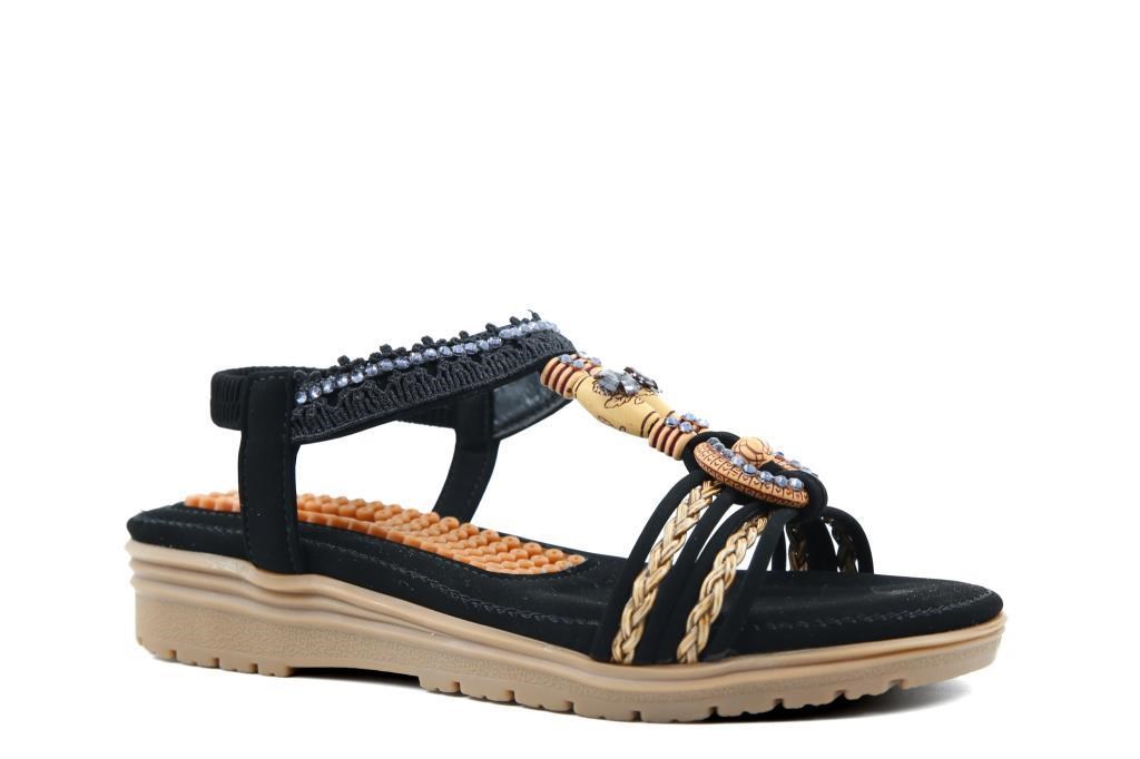 GUJA 26y120-4 Siyah Kadın Sandalet