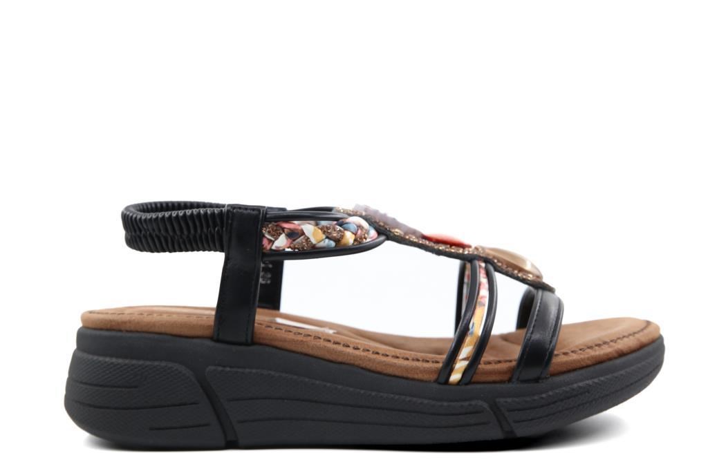 GUJA 26y154-1 Siyah Kadın Sandalet