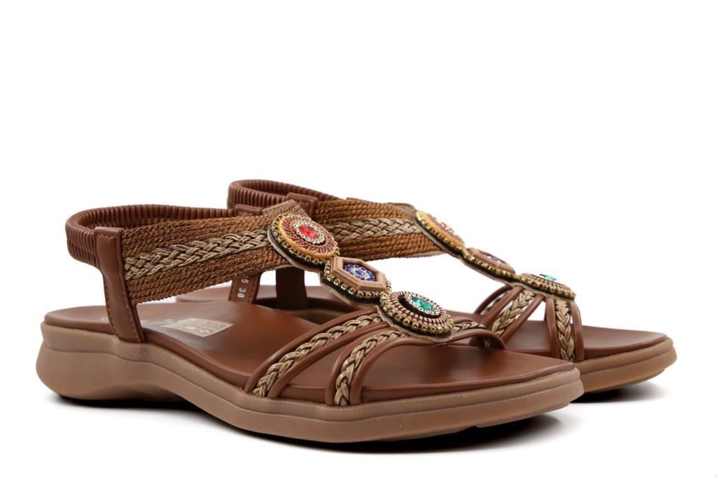 GUJA 26y240-15 Kahve Kadın Sandalet