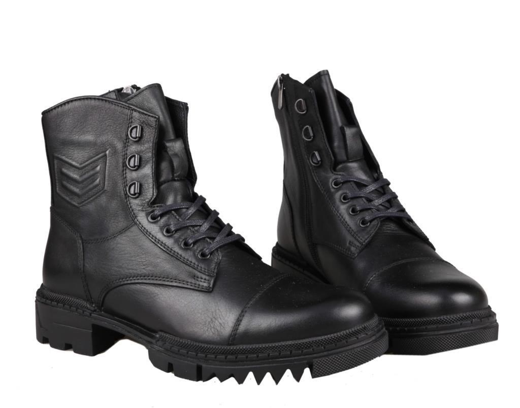 MARCOMEN 14032 Hakiki Deri Siyah Erkek Bot