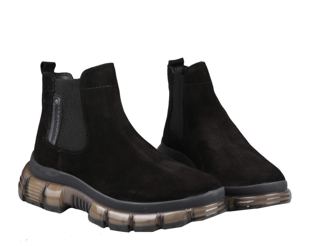 MARCOMEN 14116 Hakiki Deri Siyah Suet Erkek Bot