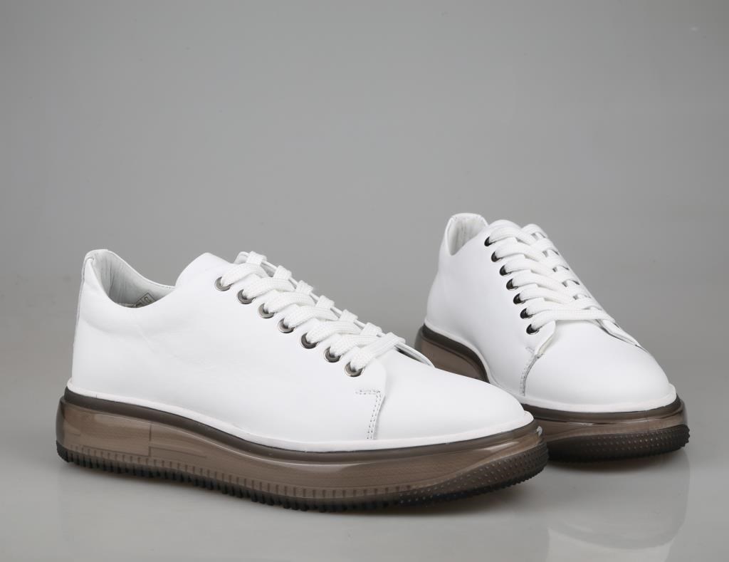 MARCOMEN 19373 Hakiki Deri Beyaz Erkek Günlük Ayakkabı