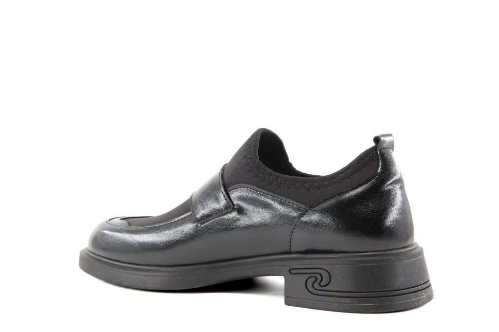 Miss Park Moda 208 k4065 Loafer Siyah Rugan Kadın Günlük Ayakkabı