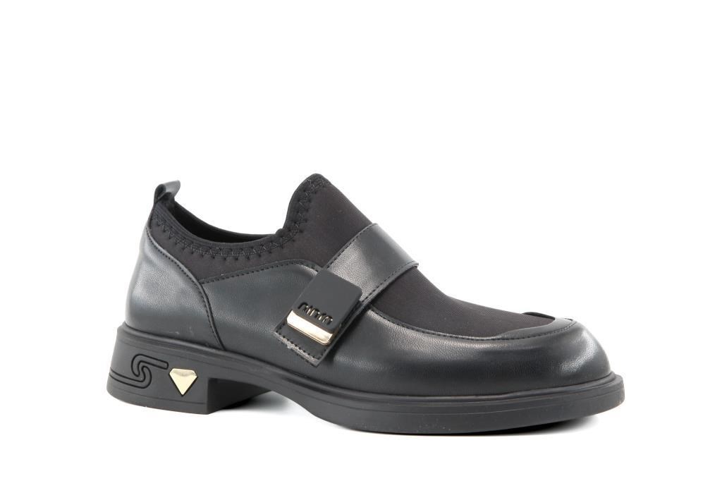 Miss Park Moda 208 k4065 Loafer Siyah Kadın Günlük Ayakkabı