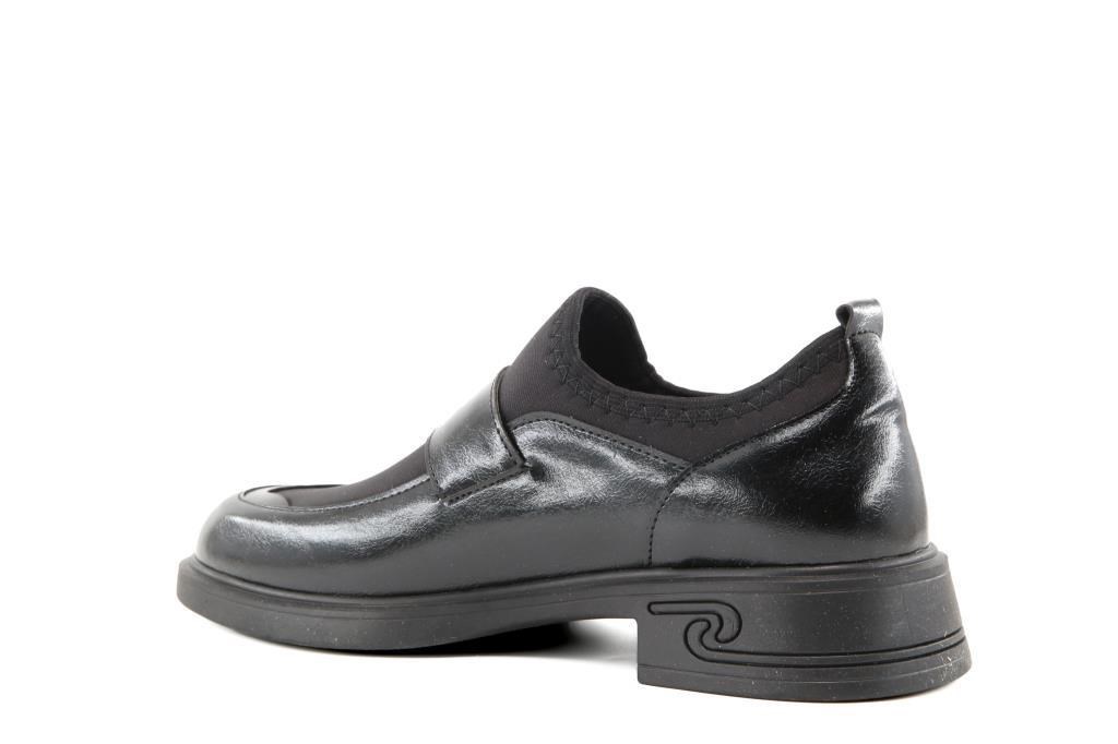 Miss Park Moda 208 k4065 Loafer Siyah Rugan Kadın Günlük Ayakkabı