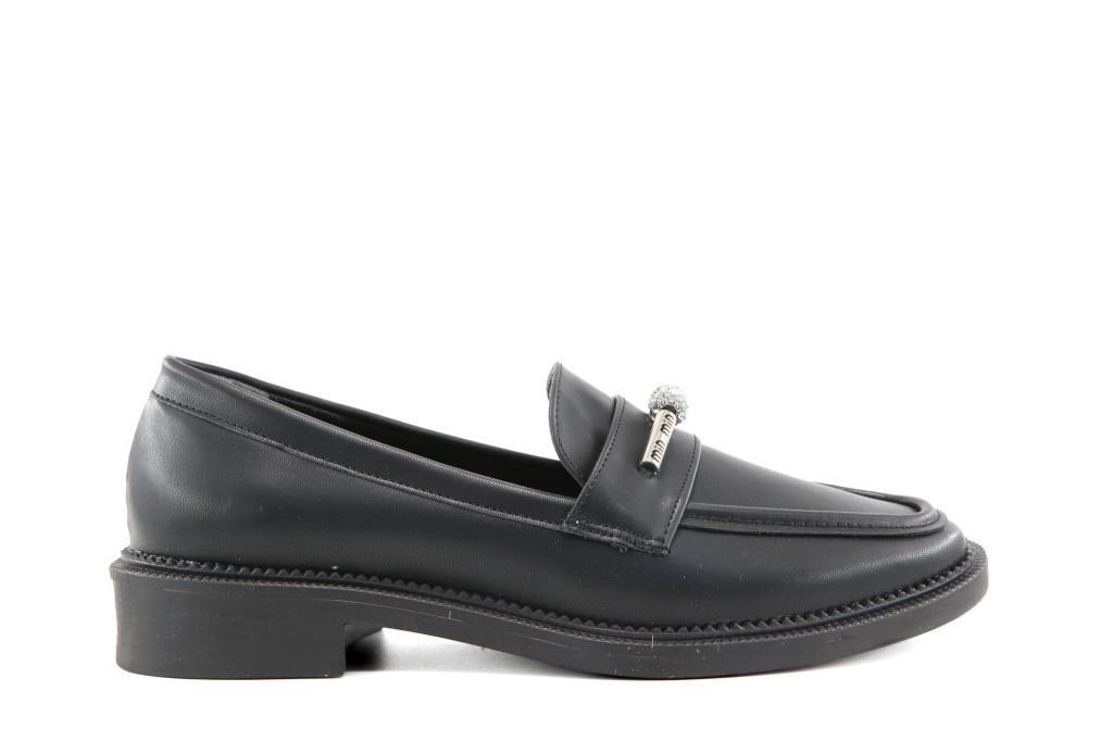 Miss Park Moda 386 k161 Loafer Siyah Kadın Günlük Ayakkabı