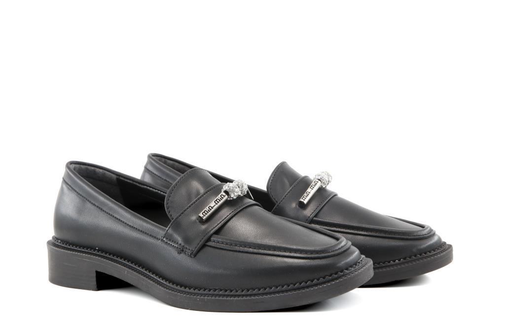 Miss Park Moda 386 k161 Loafer Siyah Kadın Günlük Ayakkabı
