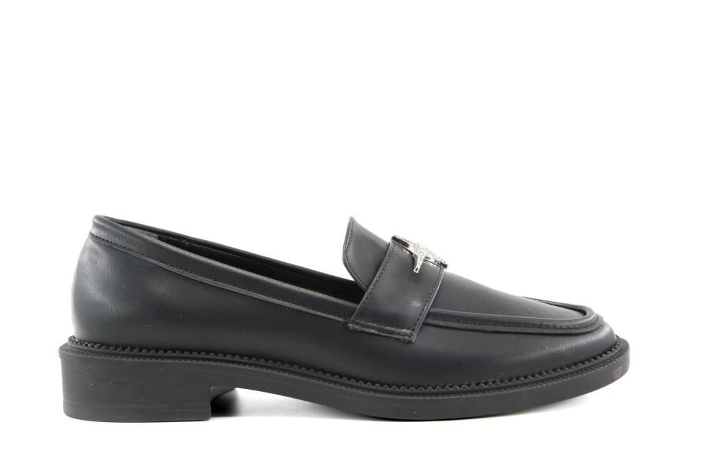 Miss Park Moda 386 k163 Loafer Siyah Kadın Günlük Ayakkabı