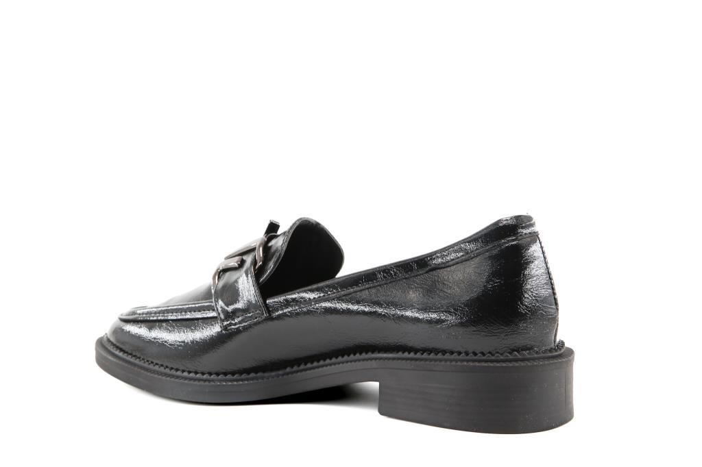 Miss Park Moda 386 k910 Loafer Siyah Rugan Kadın Günlük Ayakkabı