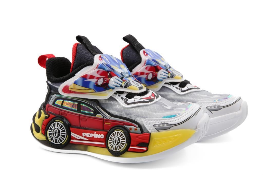 Pepino 2207 Beyaz-Kırmızı Çocuk Sneakers